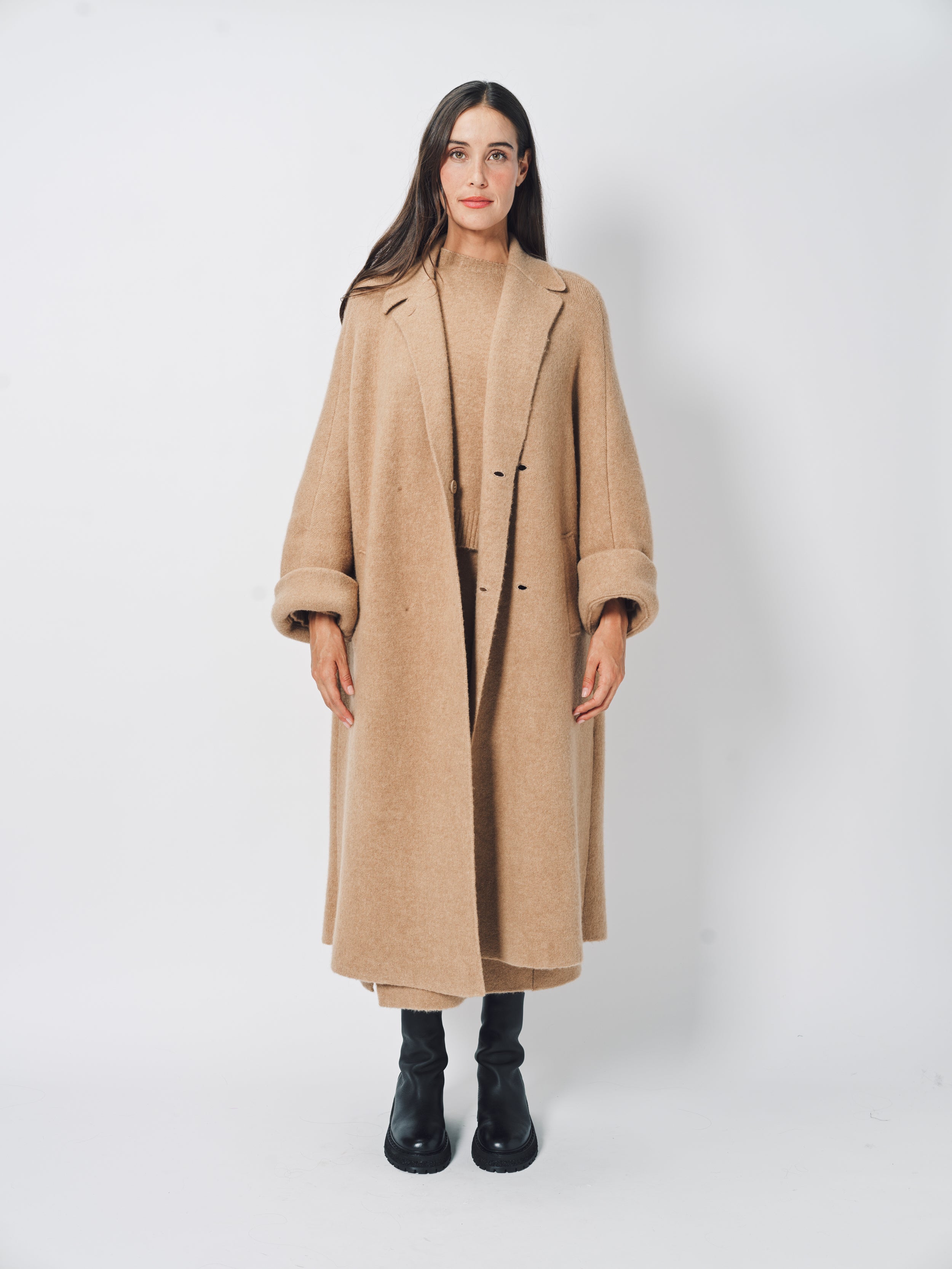 Boboutic Caresse Double-Breasted Coat Camel / XS