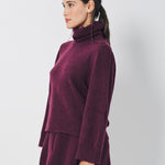 Boboutic Cashmere/Silk Turtleneck Sweater XS / Cherry