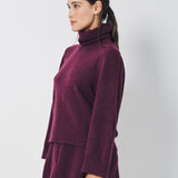 Boboutic Cashmere/Silk Turtleneck Sweater XS / Cherry