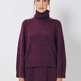 Boboutic Cashmere/Silk Turtleneck Sweater XS / Cherry