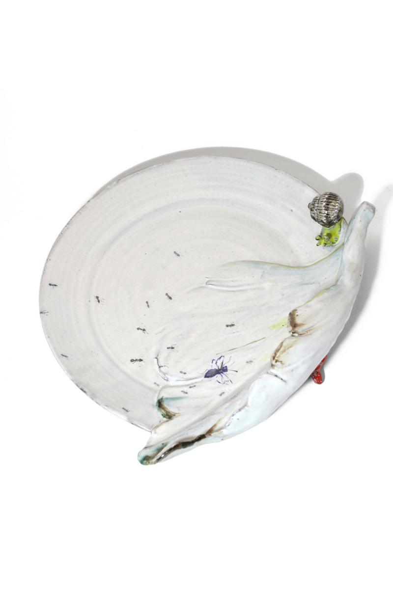 3D Tulip and the Snail Decorative Plate