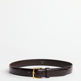 The Row Leather Classic Alligator Belt