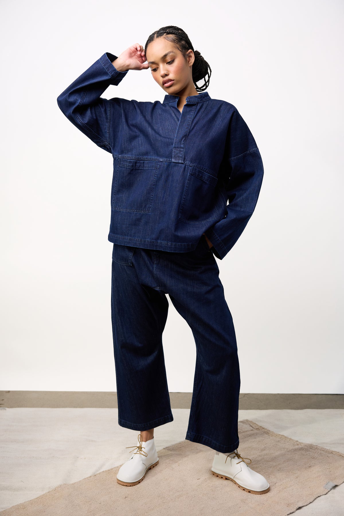 Basil Denim Top - Blue