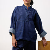 Sofie D'Hoore Blue Basil Denim Top