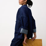 Sofie D'Hoore Blue Basil Denim Top