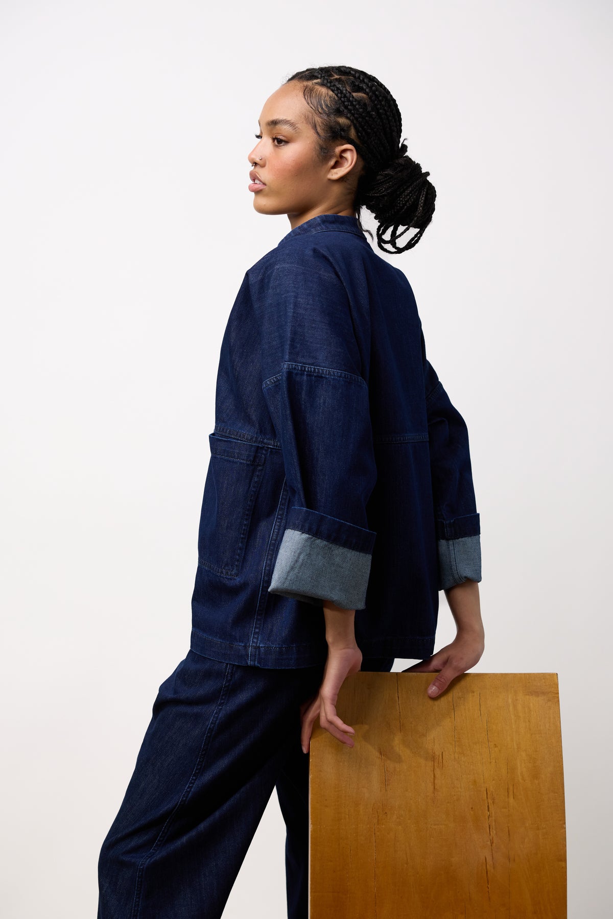 Basil Denim Top - Blue