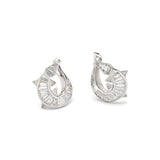 Bibi Van Der Velden 18K White Gold and Diamond Alligator Twist Single Earring (Left)