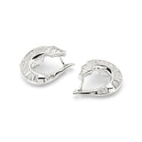 Bibi Van Der Velden 18K White Gold and Diamond Alligator Twist Single Earring (Left)