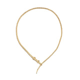 Bibi Van Der Velden Thin Alligator Wrap Necklace