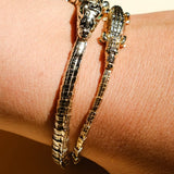 Bibi Van Der Velden Thin Alligator Wrap Bracelet