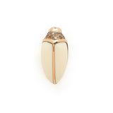 18K Rose Gold Mini Scarab Mammoth Stud Single Earring