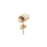 Bibi Van Der Velden Mini Scarab Mammoth Mirrored Stud