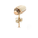18K Rose Gold Mini Scarab Mammoth Stud Single Earring