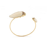 Bibi Van Der Velden Mammoth Scarab Bangle with Brown Diamonds
