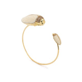 Bibi Van Der Velden Mammoth Scarab Bangle with Brown Diamonds