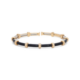 Sidney Garber Black Enamel Carly Bracelet with Diamonds