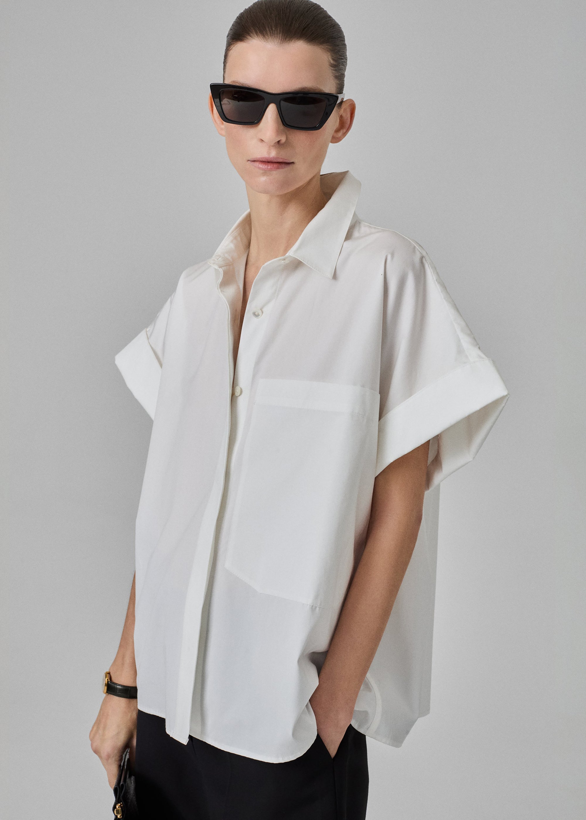 Boxy SS Shirt - White