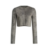 ALAIA Velvet Goat Skin Jacket