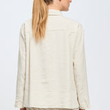 Transit A-Line Collared Button Down Jacket