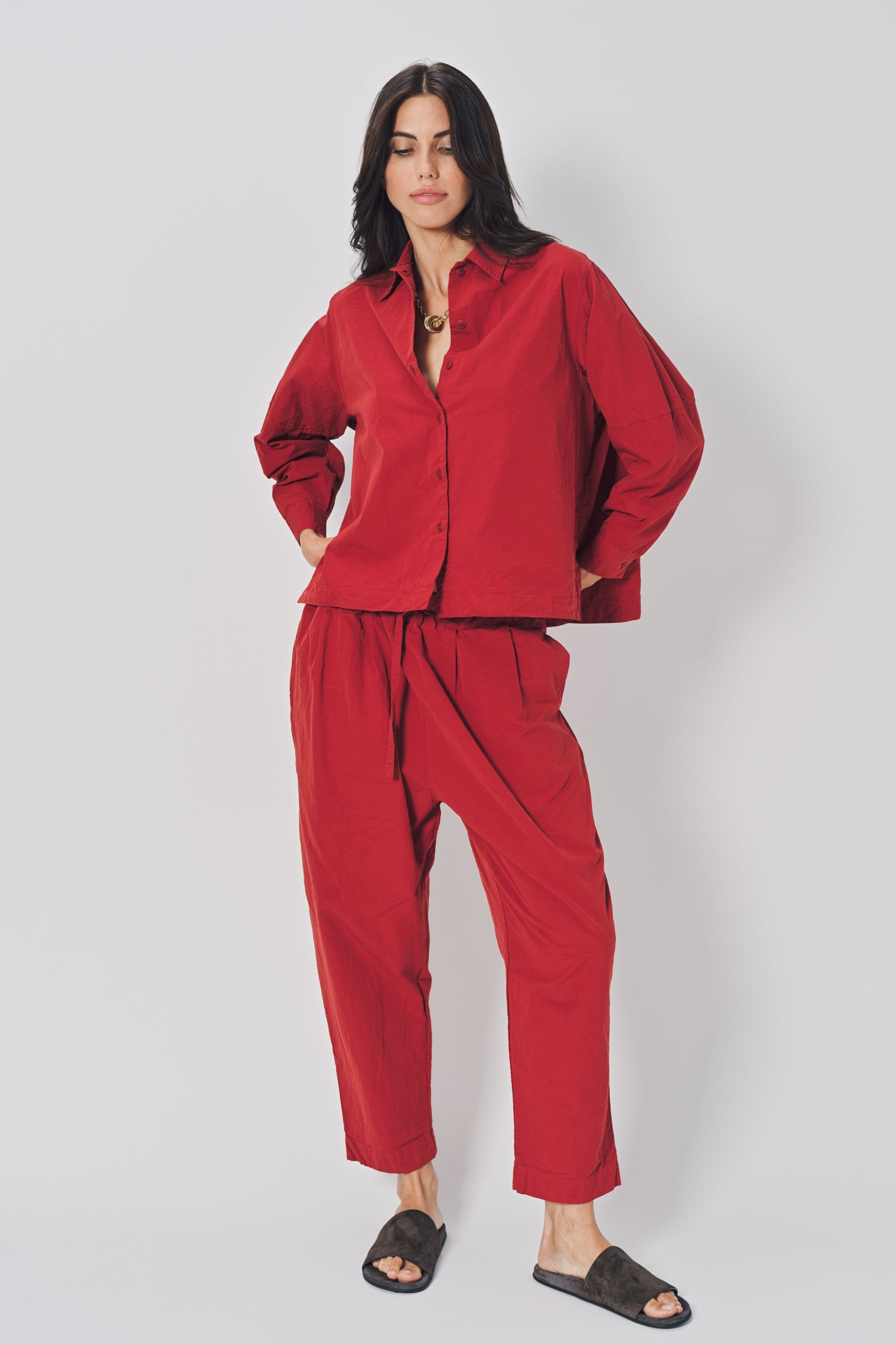 Casey Casey Elena Shirt in Cotton Rusty / XS