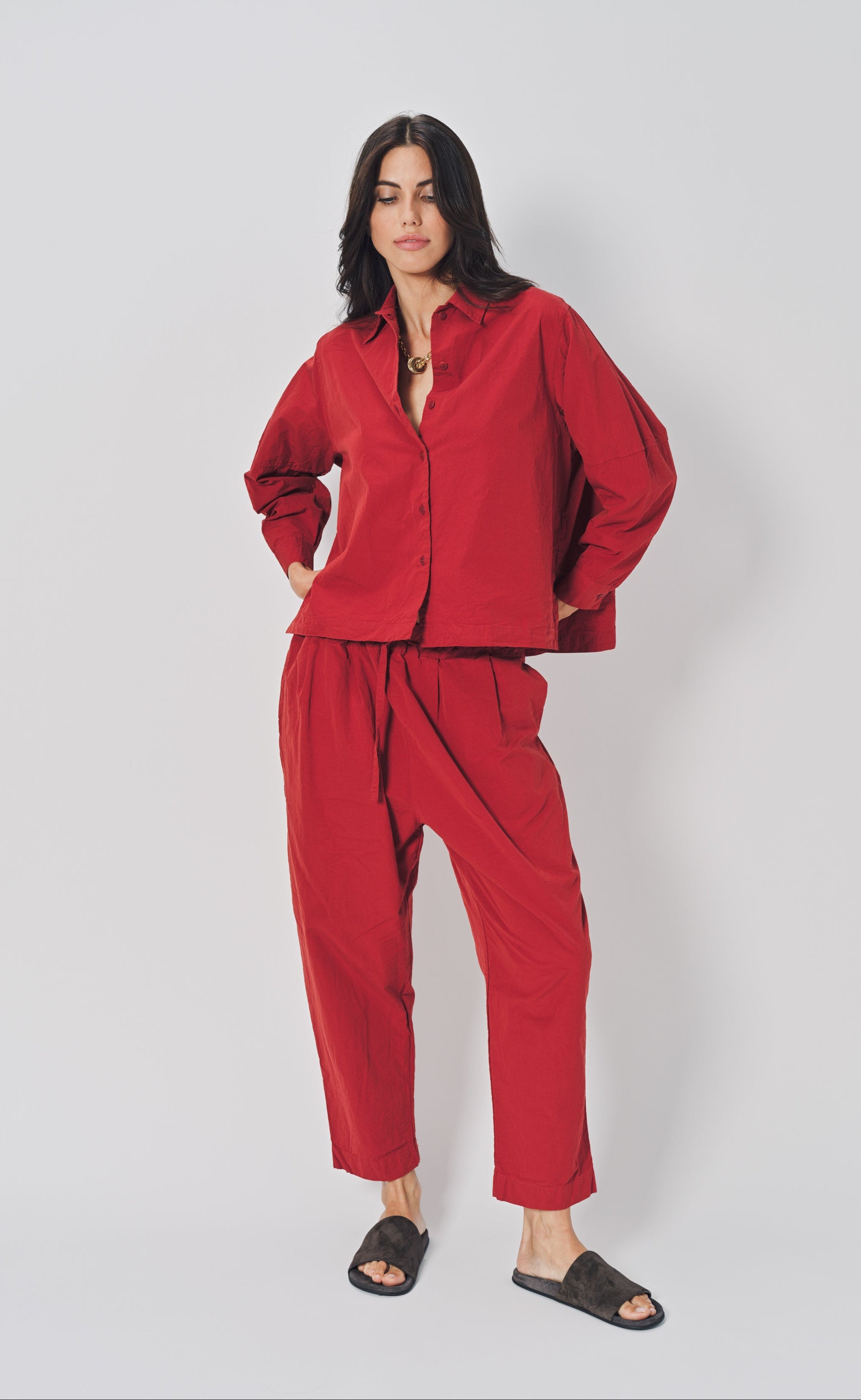 Casey Casey Elena Shirt in Cotton Rusty / XS