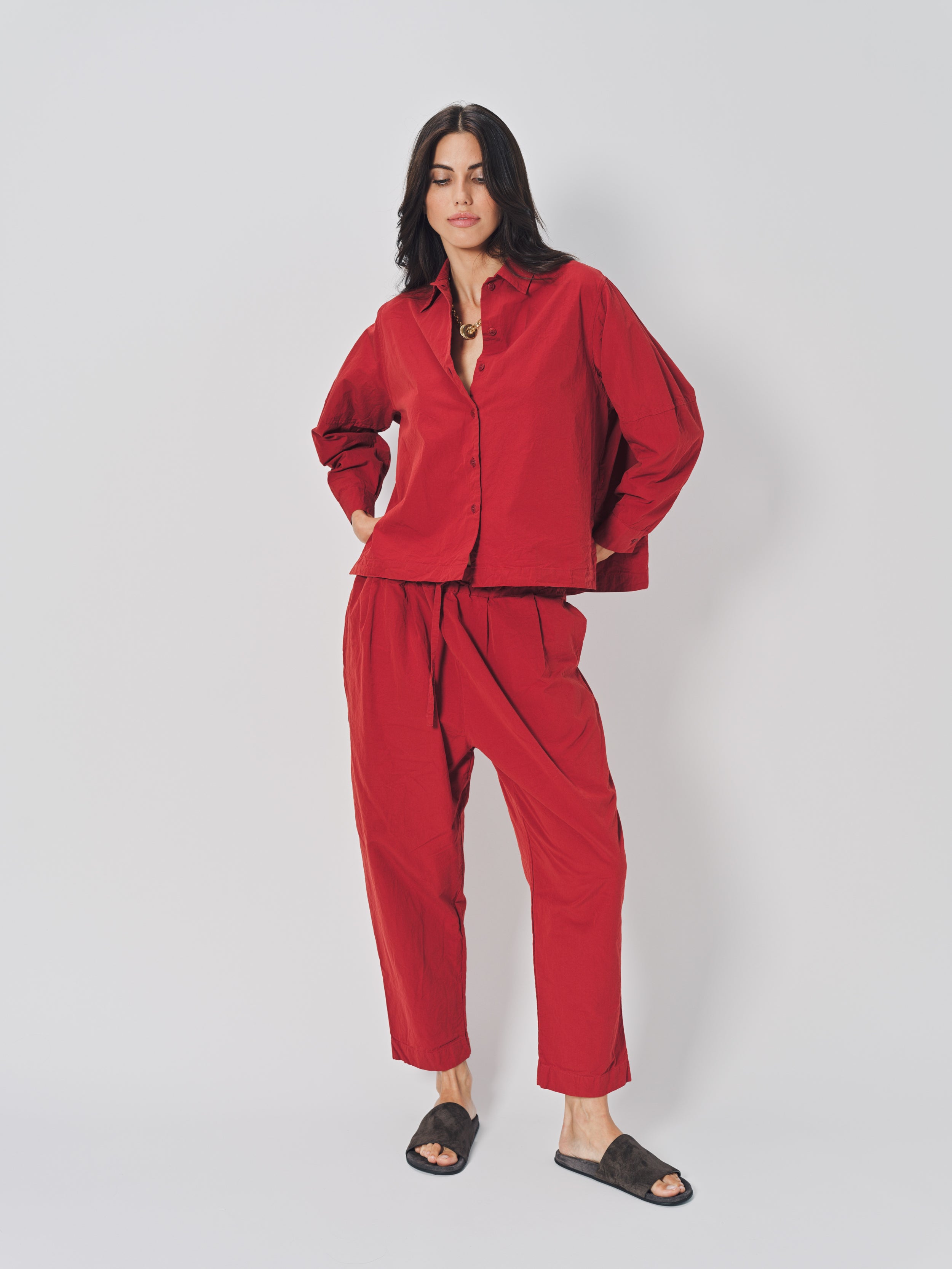 Casey Casey Elena Shirt in Cotton Rusty / XS