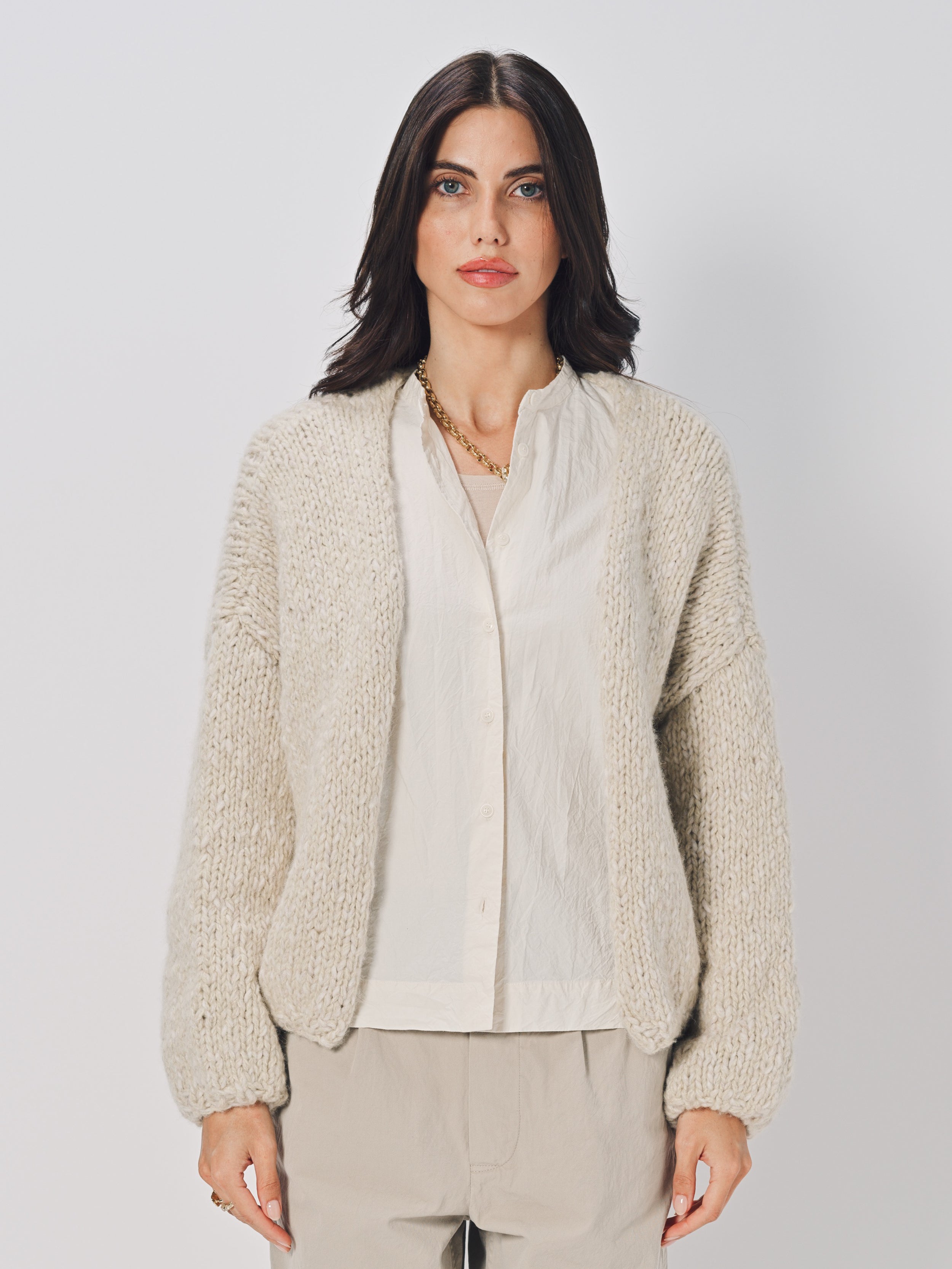 Casey Casey Short Cardigan Ecru / S