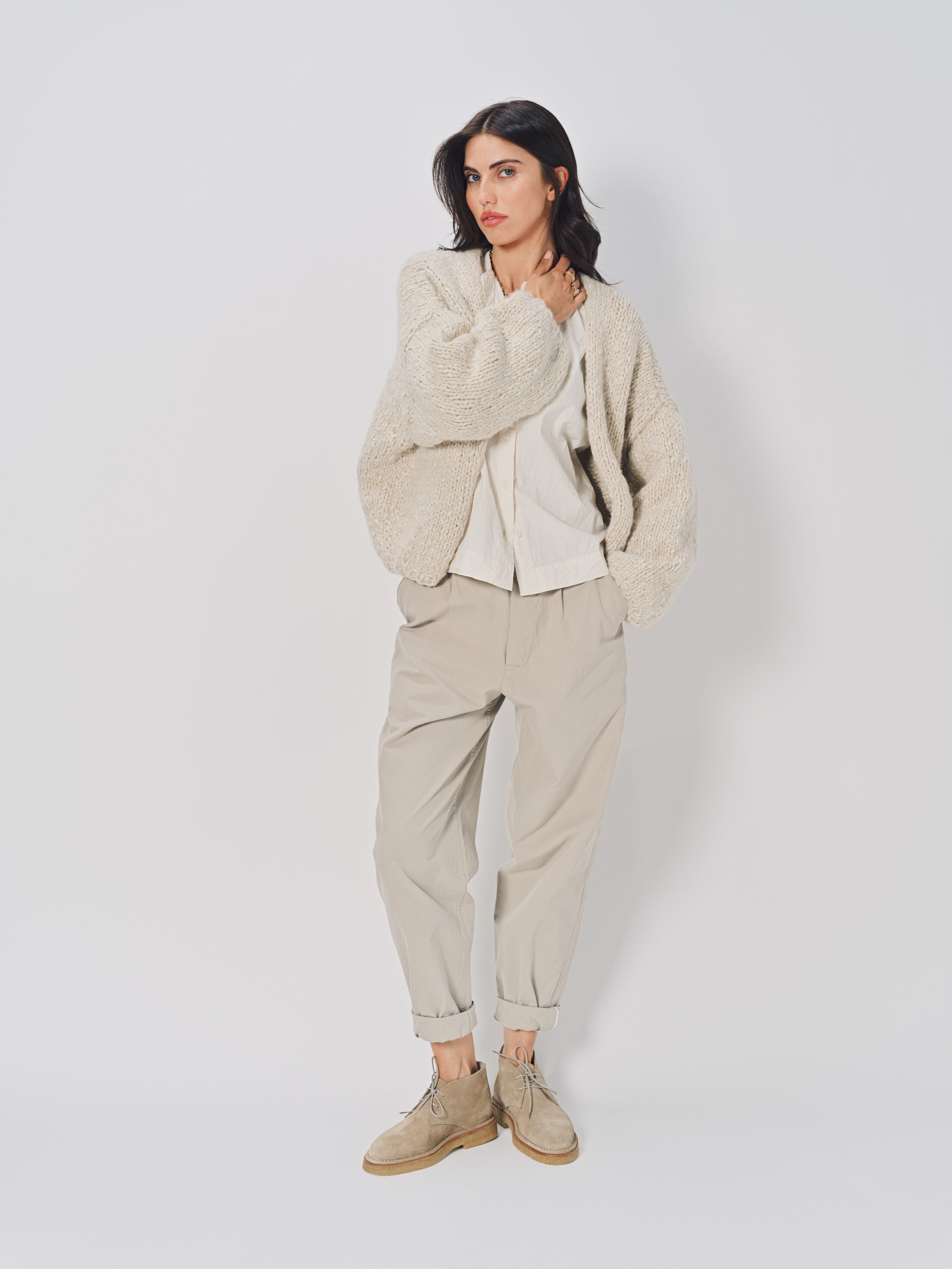 Casey Casey Short Cardigan Ecru / S