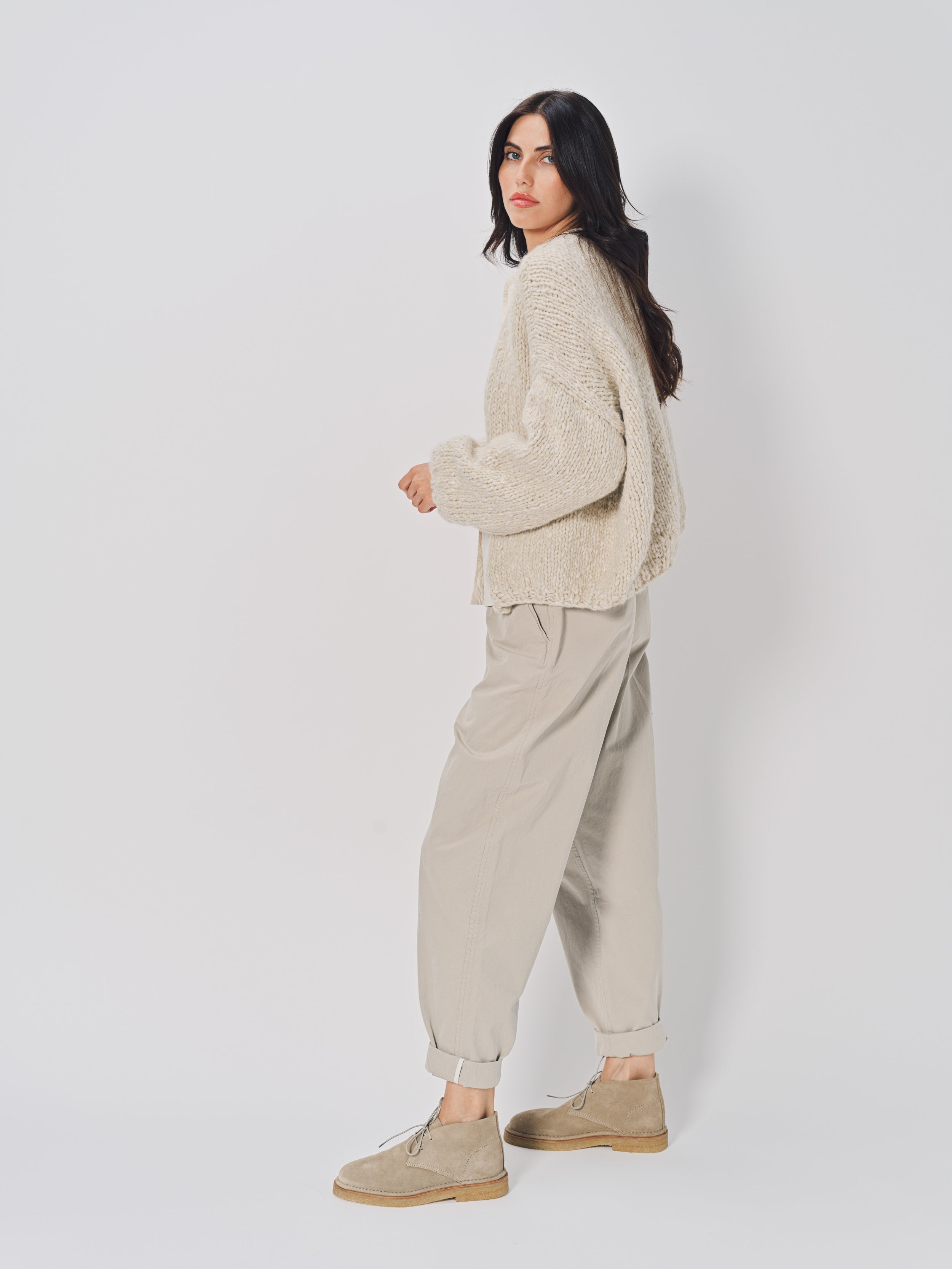 Casey Casey Short Cardigan Ecru / S
