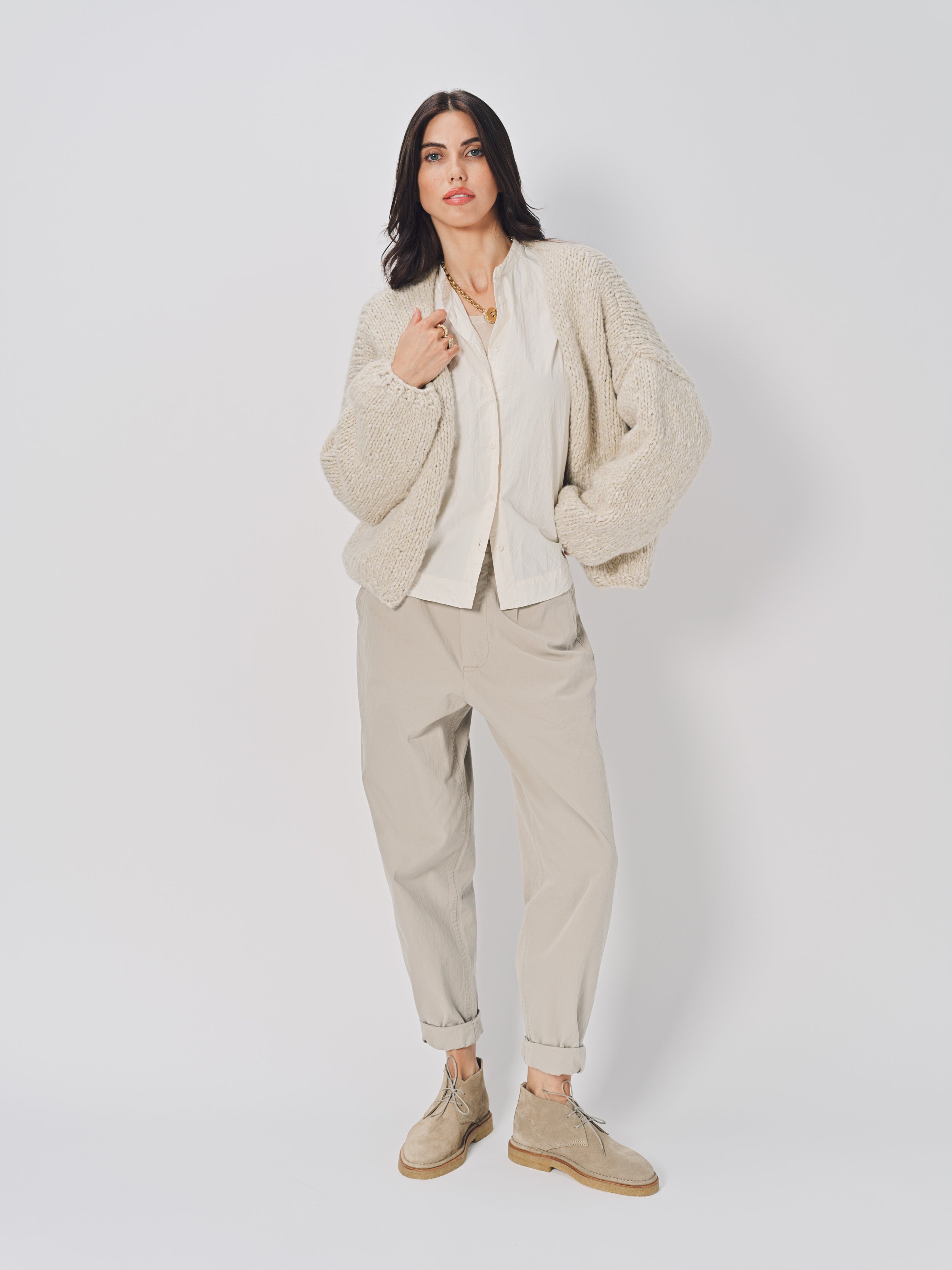 Casey Casey Short Cardigan Ecru / S