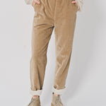 Casey Casey Long Chasse Pant in Velvet Beige / XS