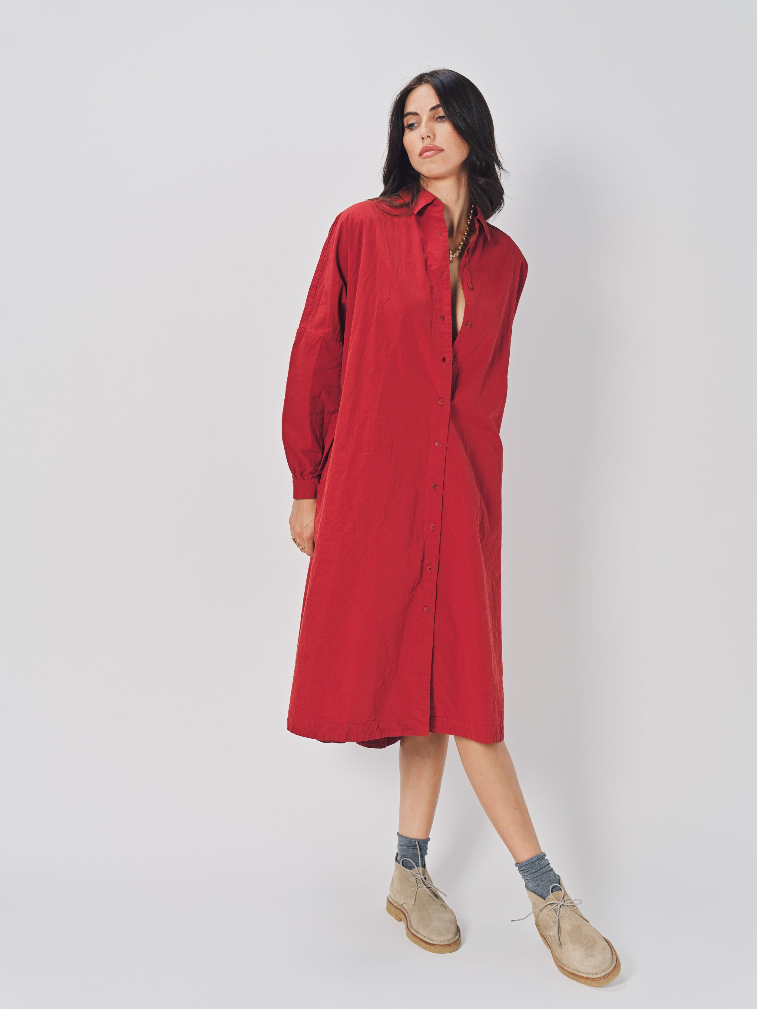 Casey Casey Yuri Dress in Cotton Rusty / S