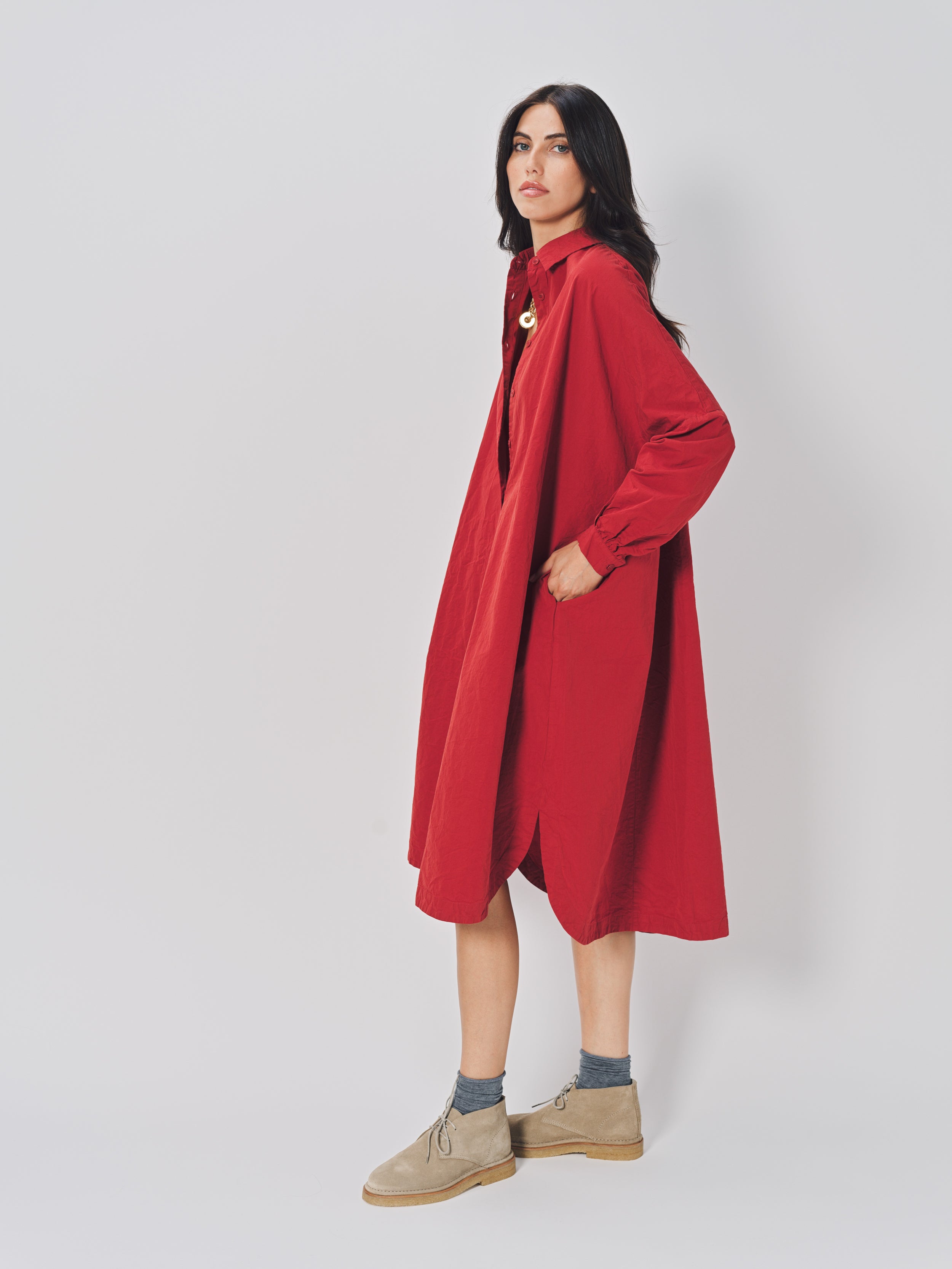 Casey Casey Yuri Dress in Cotton Rusty / S