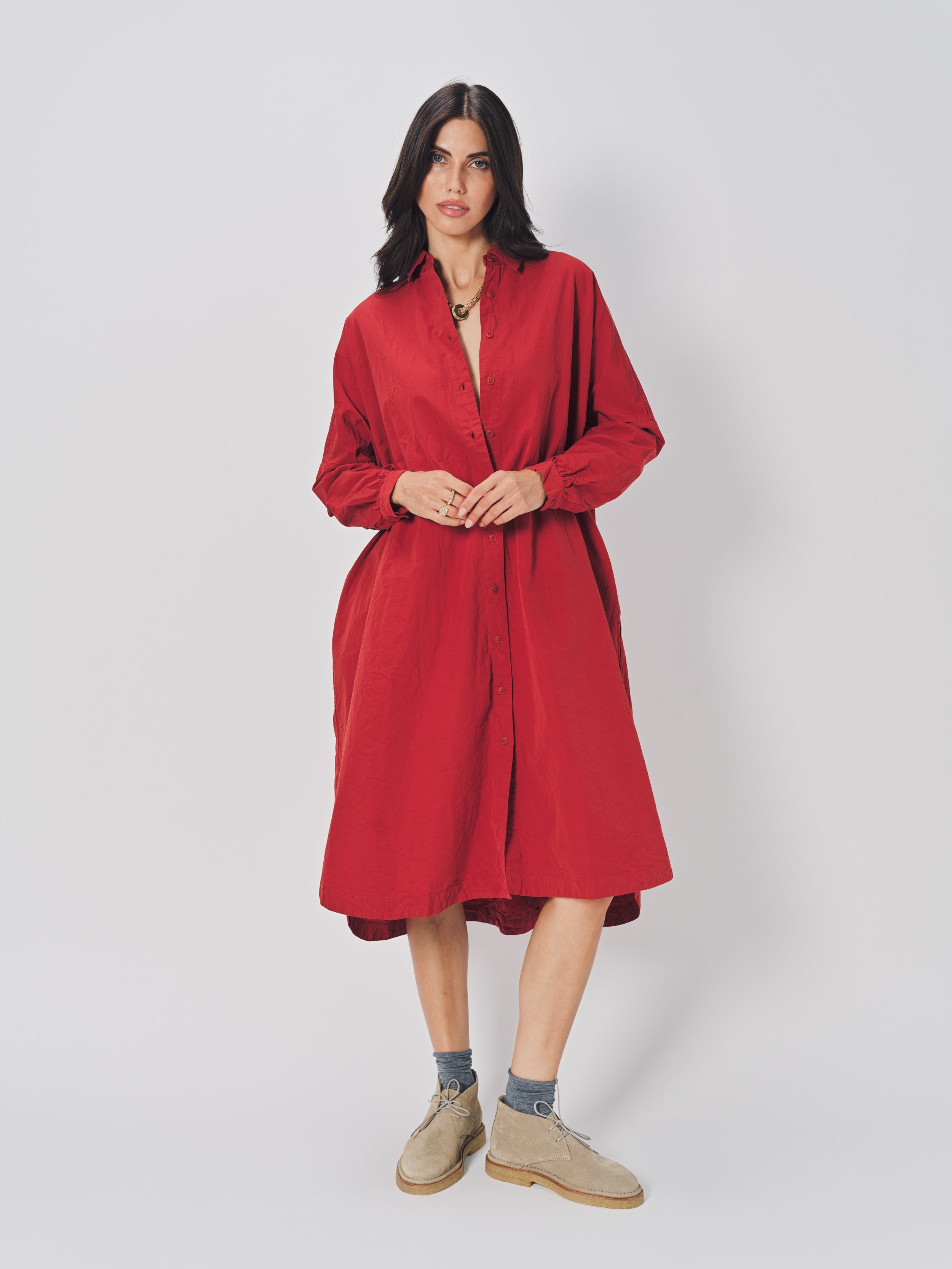 Casey Casey Yuri Dress in Cotton Rusty / S