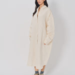 Casey Casey Tippy Dress in Sateen Natural / XS
