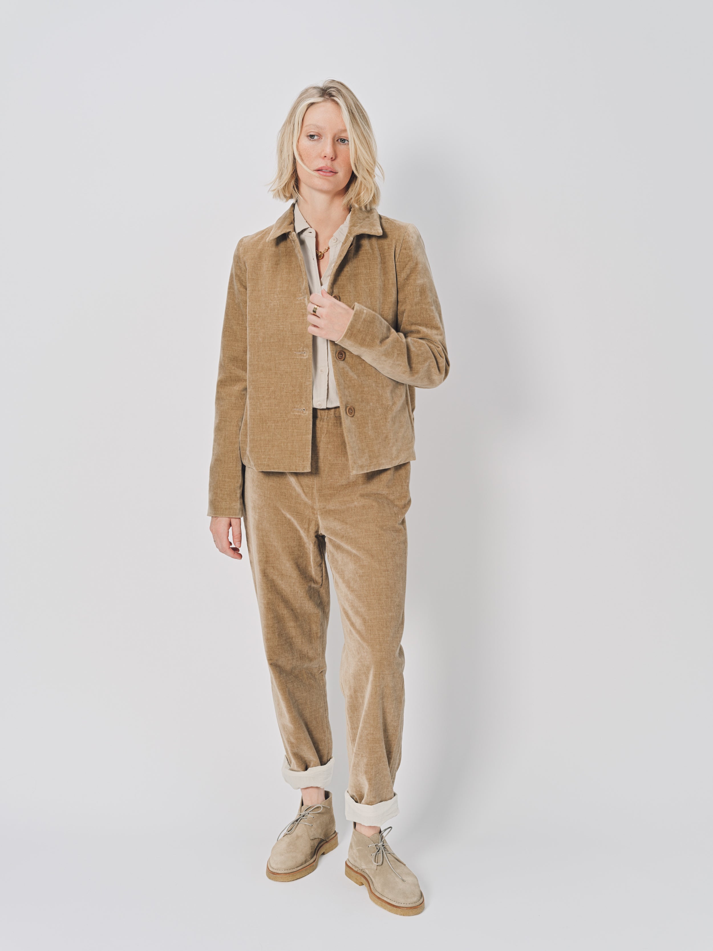 Casey Casey Pwet Jacket in Cotton Beige / XS