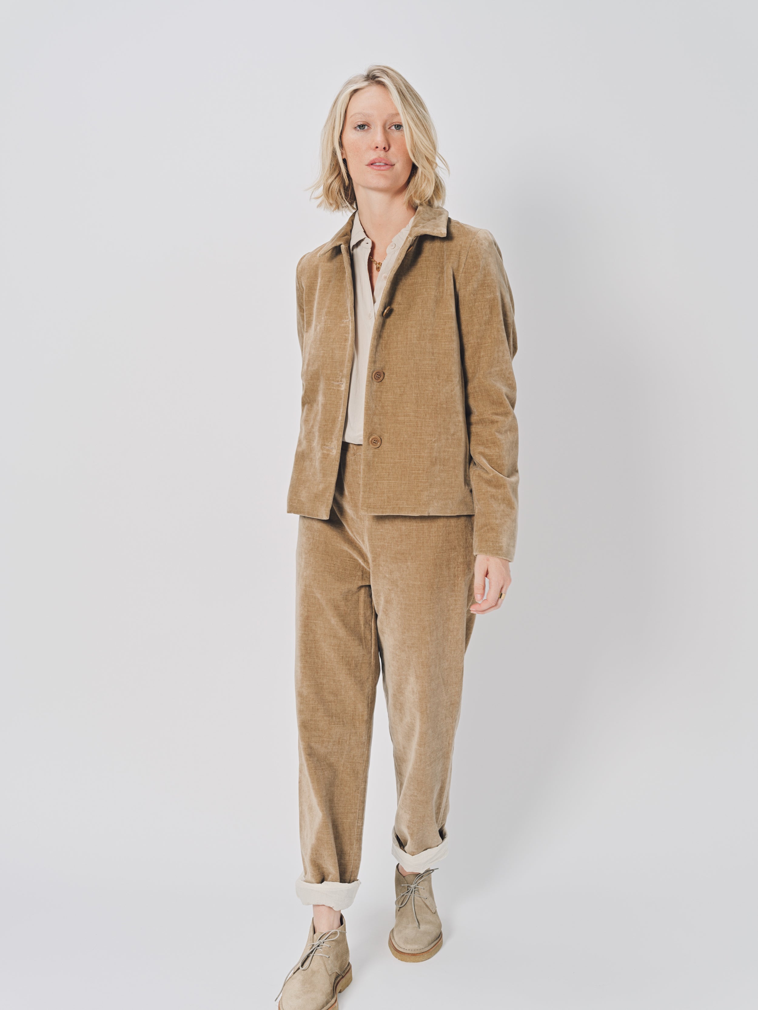 Casey Casey Pwet Jacket in Cotton Beige / XS