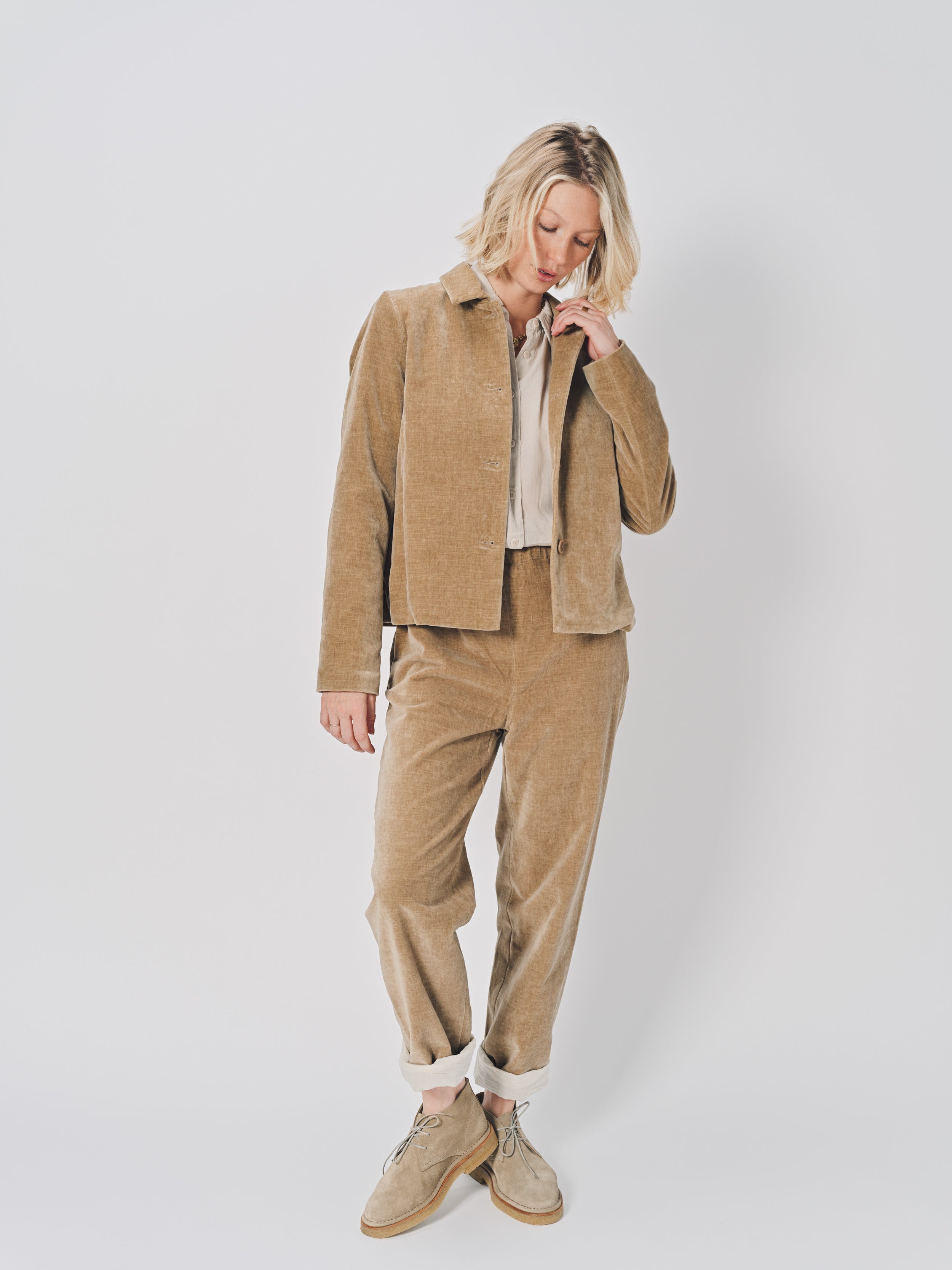 Casey Casey Pwet Jacket in Cotton Beige / XS