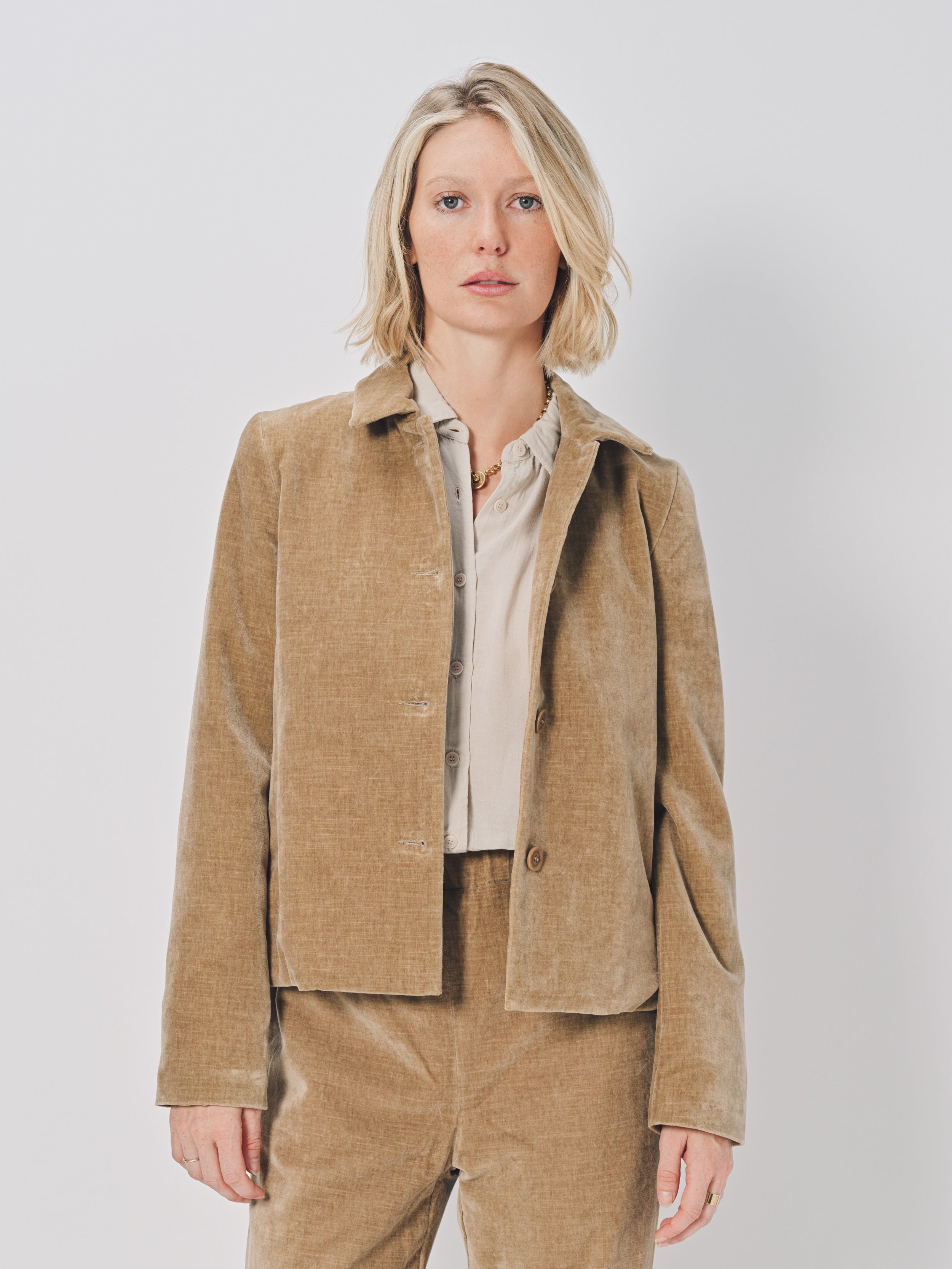 Casey Casey Pwet Jacket in Cotton Beige / XS