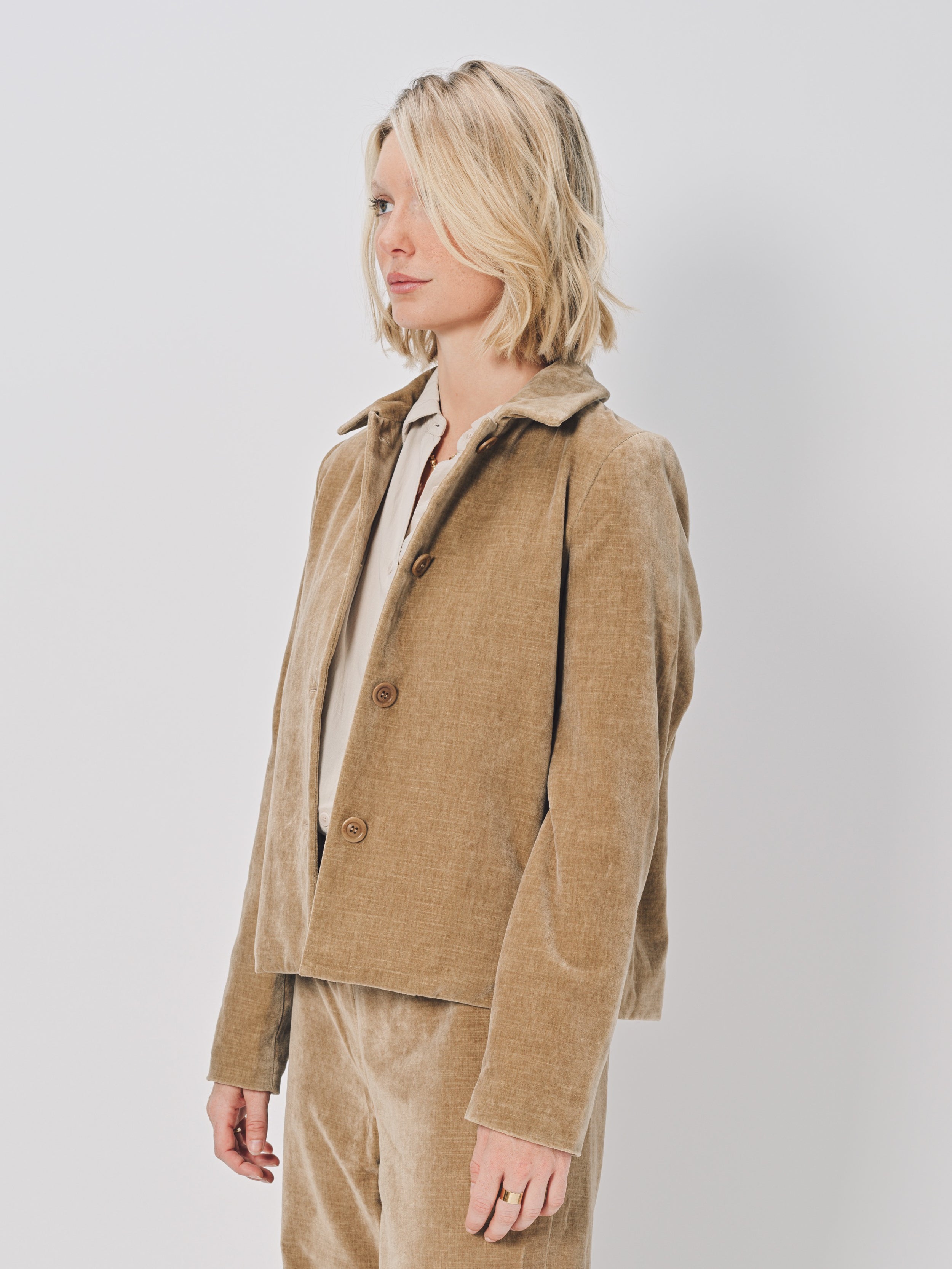 Casey Casey Pwet Jacket in Cotton Beige / XS