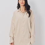 Casey Casey Orsan Shirt in Cashmere and Wool Ecru / 1