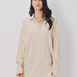 Casey Casey Orsan Shirt in Cashmere and Wool Ecru / 1