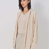 Casey Casey Orsan Shirt in Cashmere and Wool Ecru / 1