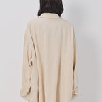 Casey Casey Orsan Shirt in Cashmere and Wool Ecru / 1