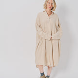 Casey Casey Orsan Dress in Cashmere and Wool Ecru / 0