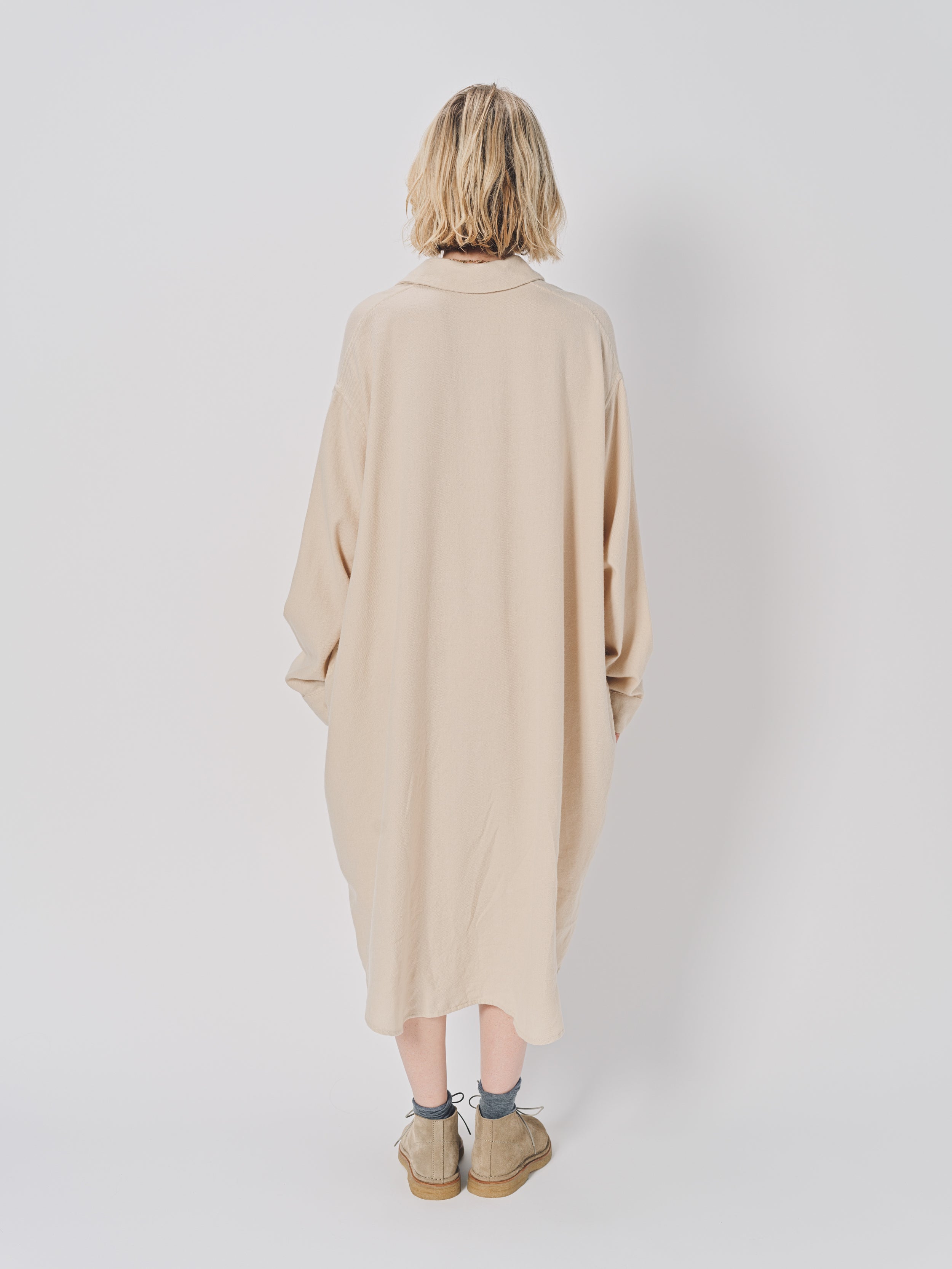 Casey Casey Orsan Dress in Cashmere and Wool Ecru / 0