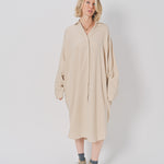 Casey Casey Orsan Dress in Cashmere and Wool Ecru / 0
