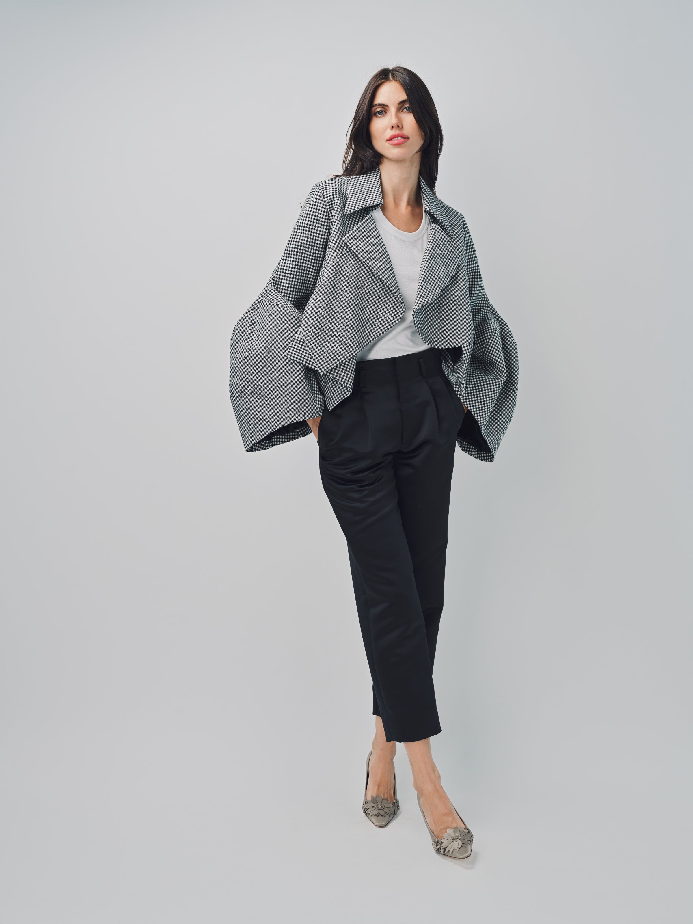 Comme des Garcons Jacket Black/Ecru / S