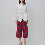 Comme des Garcons Plaid Pants Red / XS