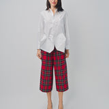 Comme des Garcons Plaid Pants Red / XS
